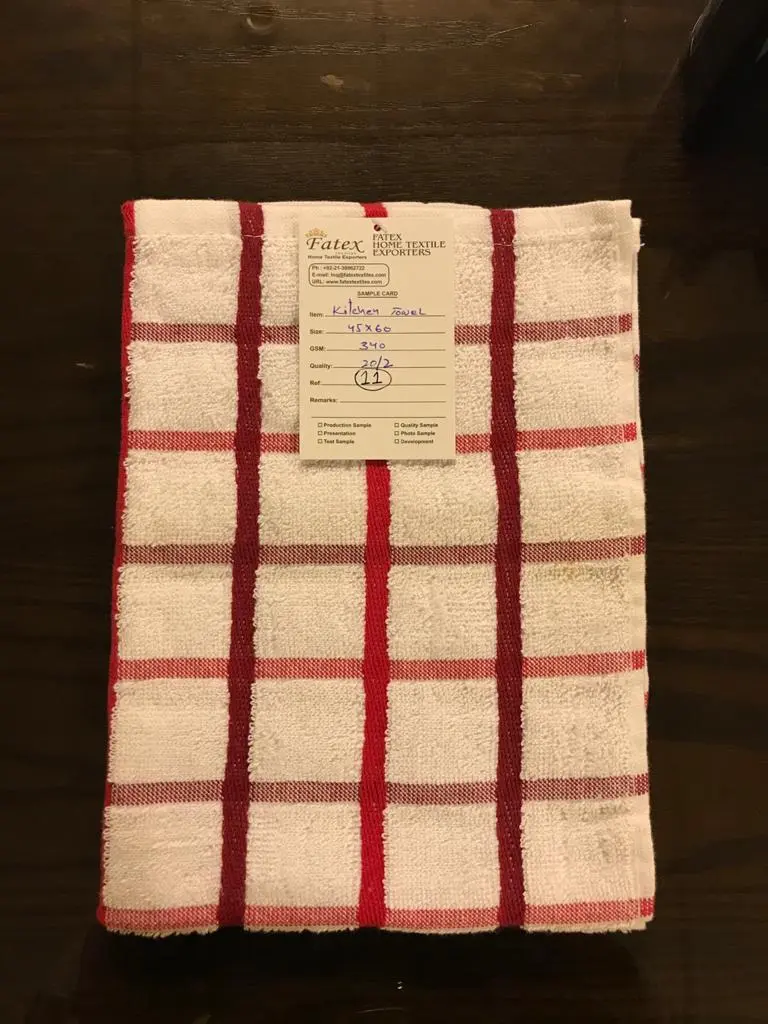 Check tea towels